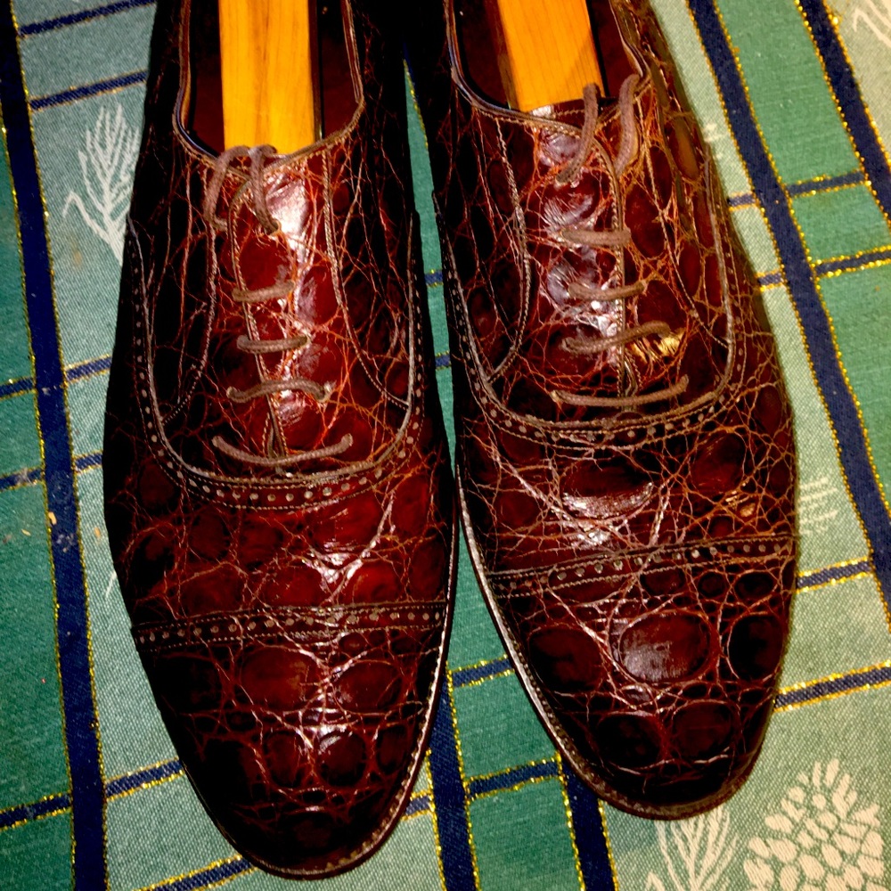 Bruschi Alligator Men’s Shoes size EU 44 (US 10)